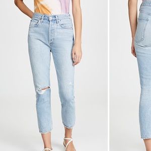 Agolde Riley Crop in Shatter. Used. Great condition. Size 27